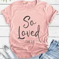 Load image into Gallery viewer, Faith Hope Love Heartbeat T-shirt High Quality Christian Church Tshirt Cute Women Graphic Inspirational Quote Top Tee Shirt