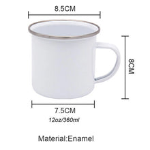 Load image into Gallery viewer, Jesus Is God Print Enamel Mugs Christian Creative Coffee Cups Drink Dessert Breakfast Milk Cup Vintage Mug Handle Drinkware Gift
