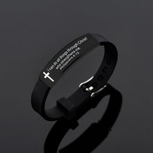 Load image into Gallery viewer, Men Bracelet Inspirational Christian
