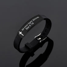 Load image into Gallery viewer, Men Bracelet Inspirational Christian
