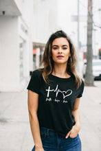 Load image into Gallery viewer, Faith Hope Love Heartbeat Women Christian Tshirt