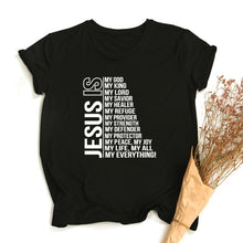 Load image into Gallery viewer, Jesus Is My God King Everything Women Tshirt