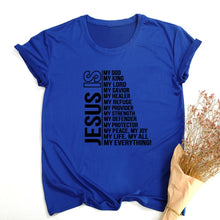 Load image into Gallery viewer, Jesus Is My God King Everything Women Tshirt