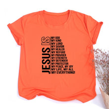 Load image into Gallery viewer, Jesus Is My God King Everything Women Tshirt