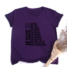 Load image into Gallery viewer, Jesus Is My God King Everything Women Tshirt