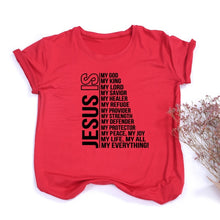 Load image into Gallery viewer, Jesus Is My God King Everything Women Tshirt