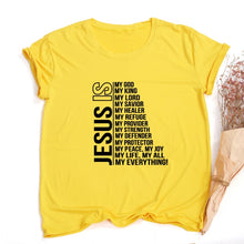 Load image into Gallery viewer, Jesus Is My God King Everything Women Tshirt