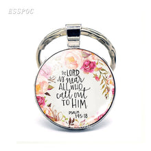 Load image into Gallery viewer, Bible Quote Faith Keychains - Christian Gifts