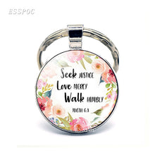Load image into Gallery viewer, Bible Quote Faith Keychains - Christian Gifts