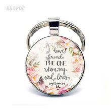 Load image into Gallery viewer, Bible Quote Faith Keychains - Christian Gifts
