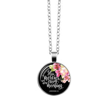Load image into Gallery viewer, Bible Verse Necklace Art Glass Dome Pendant Necklace