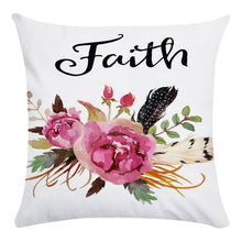Load image into Gallery viewer, Faith Smile Dream Hope Decorative Pillows