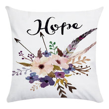 Load image into Gallery viewer, Faith Smile Dream Hope Decorative Pillows